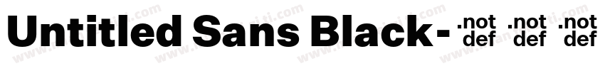Untitled Sans Black字体转换